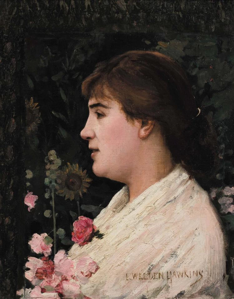 Ritratto di donna di profilo
